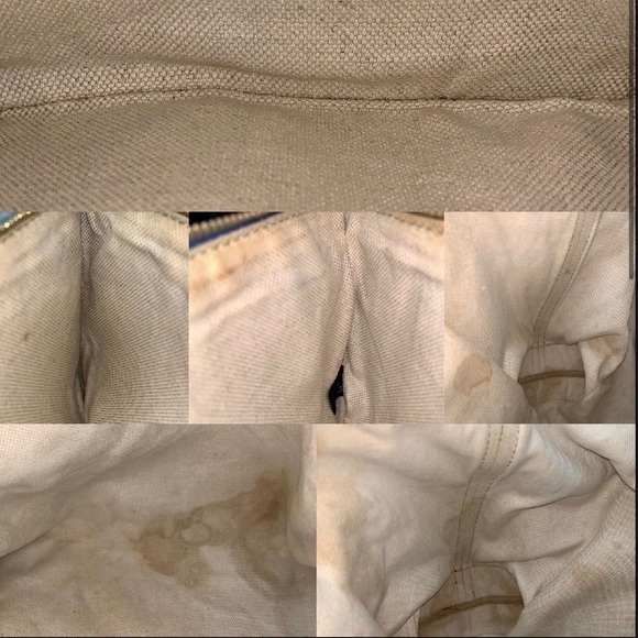 GUCCI beige blue canvas Tote Bag - Picture 9 of 14